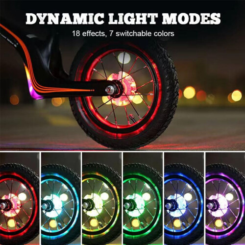 Bicycle Wheel Lights Colorful 7 Colors 18 Modes 2