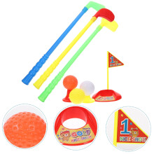 Homoyoyo Mazze da golf in plastica per bambini, interattività genitore-figlio, 1 set, 45x9x3 cm