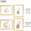 Gold Picture Frame Set 5 pcs 8.5x11 with 6x8 Mat 5