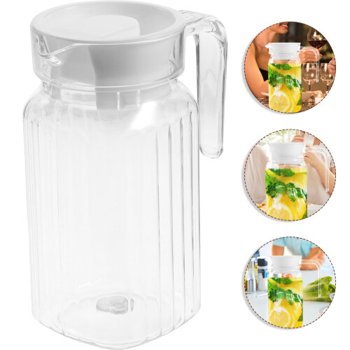 Jarra de plástico para bebidas de 0,5L com tampa 2