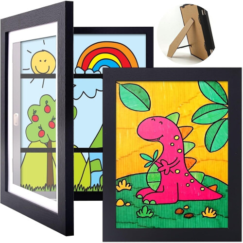 DISEN2Pack Παιδικές Κορνίζες Τέχνης με Μεταβλητές, 8,5x11 Παιδικές Κορνίζες Τέχνης με