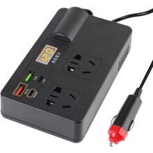 Invertor auto, 12V/24V la 220V AC, 200W, cu QC3.0.