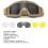 Γυαλιά ασφαλείας Airsoft Desert Locust, αντιθαμβωτικά γυαλιά ασφαλείας, ανθεκτικά στις 8