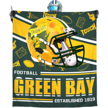 Green Bay Football Fans Flannel Blanket Gifts for Men Women Football Team Lovers Throw Blanket 60''''x50''''