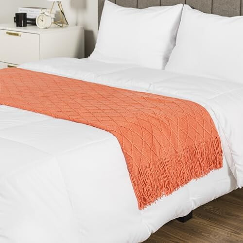 Light Grey Herringbone Throw Blanket 50x60 2