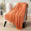 Light Grey Herringbone Throw Blanket 50x60 5