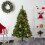 Green Christmas Ball Ornaments Plastic 12 pcs 5