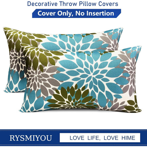 Conjunto de 2 capas de almofada de linho com bolinhas pretas, 45x45cm (18x18 polegadas). 2