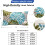 Conjunto de 2 capas de almofada de linho com bolinhas pretas, 45x45cm (18x18 polegadas). 4
