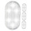 FRCOLOR Λευκά Φώτα LED USB για Εσωτερικό Φωτισμό Αυτοκινήτου, Εύκολη Εγκατάσταση, 5