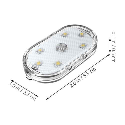 FRCOLOR Λευκά Φώτα LED USB για Εσωτερικό Φωτισμό Αυτοκινήτου, Εύκολη Εγκατάσταση, 1
