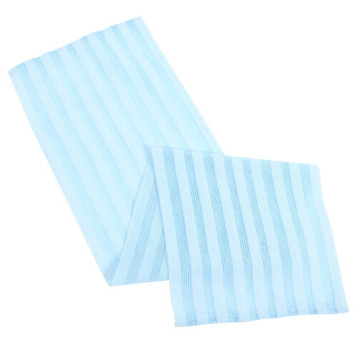 6Pcs Blue Bath Towel Back Scrubber Body Exfoliating Shower Cloths