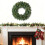 Guirlanda de Natal Grande Deluxe Evergreen Pine de 15,8 polegadas, Decoração de Natal para Ambientes Internos e Externos (M) 4