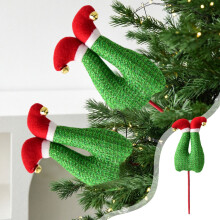 Ornement de sapin de Noël, chapeau rouge, pied de 30 cm