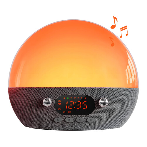 Réveil Sunrise avec haut-parleur Bluetooth et double alarme11