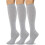 Women's Combed Cotton Knee-High Socks Seamless Toe Black 1
