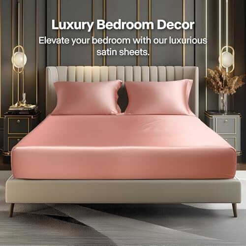 Satin Queen Sheet Set with Deep Pockets – 1 Fitted + 2 1