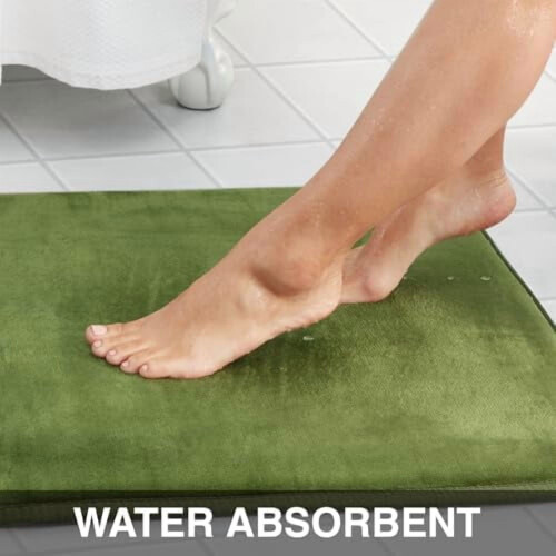 Χαλί μπάνιου Memory Foam, αντιολισθητικό, απορροφητικό, εξαιρετικά άνετο, βελούδινο (22 1