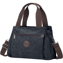 Vintage canvas hobo handtas voor dames, schoudertas, crossbodytas, shopper, handtas met meerdere vakken