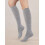 Women's Combed Cotton Knee-High Socks Seamless Toe Black 4