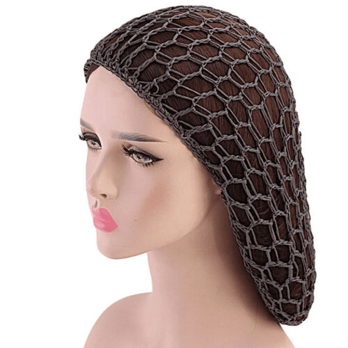 Set van 3 zachte haarnetjes van rayongaas voor lang haar 2