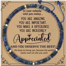 Helende lapis lazuli armbanden voor vrouwen – Inspirerende beterschapscadeaus voor zus, vriendin of beste vriendin – Geschikt voor helende