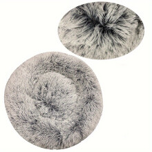 Round Dog Bed Winter Warm Cat Bed Plush Basket for Dog Washable Pet Bed for Small Medium Large Dog Sofa Cat