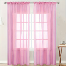 Cortinas transparentes, 2 painéis, com filtragem de luz, para quarto e sala de estar, 99 cm x 249 cm