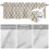 Cortina geométrica Morocco Tile 42x18 polegadas, com bolso para varão, ideal para cozinha, quarto, banheiro e sala de estar – tons vintage marrom 5