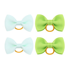 Hundehaarschleifen mit Gummibändern, handgefertigte kleine Schleifen, Hundehaaraccessoires, Haustierpflegeprodukte