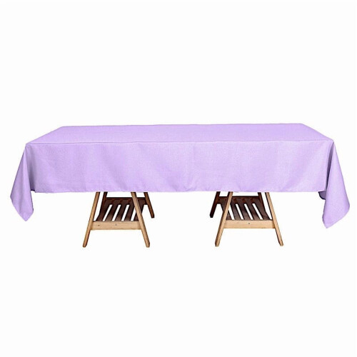 BalsaCircle6Pieces60" x102" Lavendelfärgade rektangulära polyesterdukar Bordsduk Linne 2