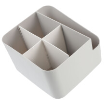 2Pièces Organisateur Cosmétiques PP Gris Pour Bureau Et Coffret