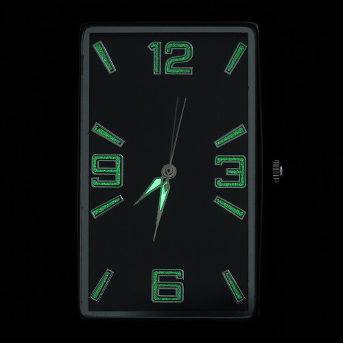 3Pz Orologio Auto Nero Mini Design Semplice Adesivo