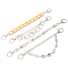 16Pz Charms Catena Per Scarpe Moda Punk Metallo Resistente Decorazione