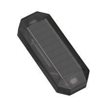Solar Security Flash Light Simulated Warning Lamp, Wireless LED Deterrent, 1.96x0.78x0.39, Red Light For Motorbike RV Boat