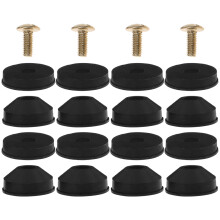 1Conjunto Kit Vedantes Borracha E Latão Para Torneiras Preto