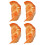 20Pcs Lifelike Orange PVC Fake Dumpling Model Multi-Use Decor 1