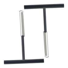 10St Zwarte Crepe Spreader Van Rvs Met Comfortabele Grip Voor Taarten