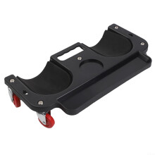 Rolling Kneeling Pad For Car With LoadBearing Design And Rotating Wheels Cushioned Protection Black
