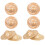 16Pz Mini Top Hat in Paglia Beige Per Bambole E Feste DIY 1