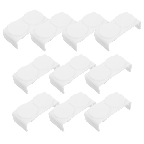 20Pz Cristallo Per Manicure Doppio in Bianco