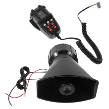 3Sets Black Pa System Car Horn Wireless Remote 7-Tone Alarm Speaker