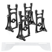 1 Kit de Règle de Réglage de 17 mm pour Trxs 1/8 Rally Short Truck 1/7 Voiture Tout-Terrain Électrique RC Accessoires de Voiture Noir