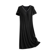 Camicia da notte da donna taglie forti - Abito pigiama lungo ampio con imbottitura per reggiseno integrata (M-3XL) per un comfort morbido e