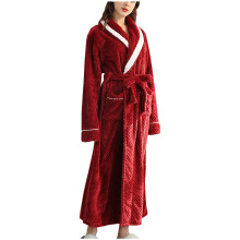 Accappatoio da donna in morbido pile con tasca frontale, cintura regolabile e risvolto caldo e soffice – Compatibile con tutte le taglie standard