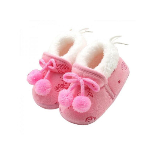 Παντόφλες από κασμίρ με φιόγκο για μωρά αγόρια και κορίτσια, 1 ζευγάρι