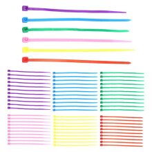 600 piezas (100 por color) de bridas pequeñas de colores para cremalleras