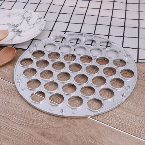 Legering Dumpling Maker Ravioli Form Form Köksverktyg För Hem Och Restaurang Silver 1