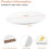 10-Pack 6" White Cake Drum Boards, 1/2" Thick Corrugated Cardboard, Compatible with Multi-Layer Cakes 4