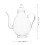 Bule de vidro vintage com infusor, 650ml 2